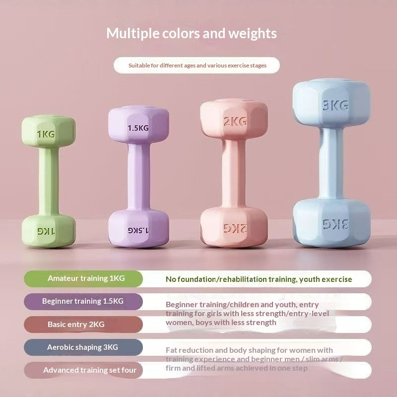 Transform Your Home Workouts with Our Rubber-coated Dumbbells